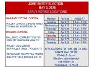2025 - Early Voting Locations
