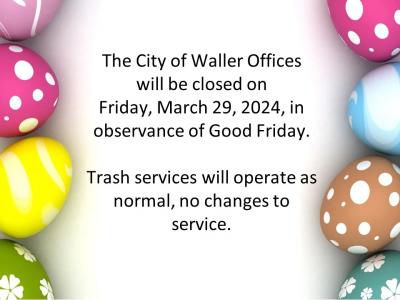 Good Friday Closure