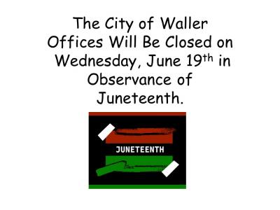 Juneteenth Closure