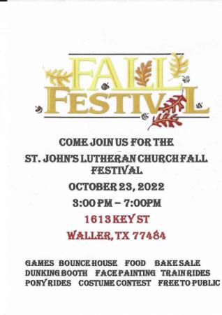 St John Lutheran Fall Festival
