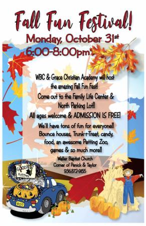 WBC & Grace Christian Academy Fall Festival
