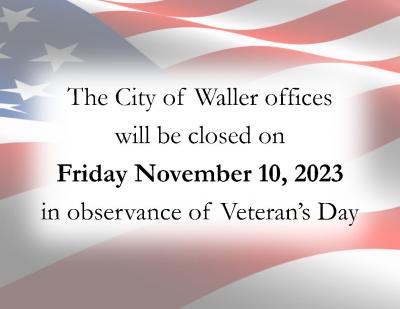 Veterans Day Closure