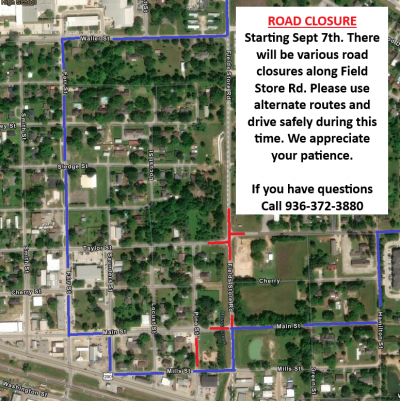 Field Store Rd Closure